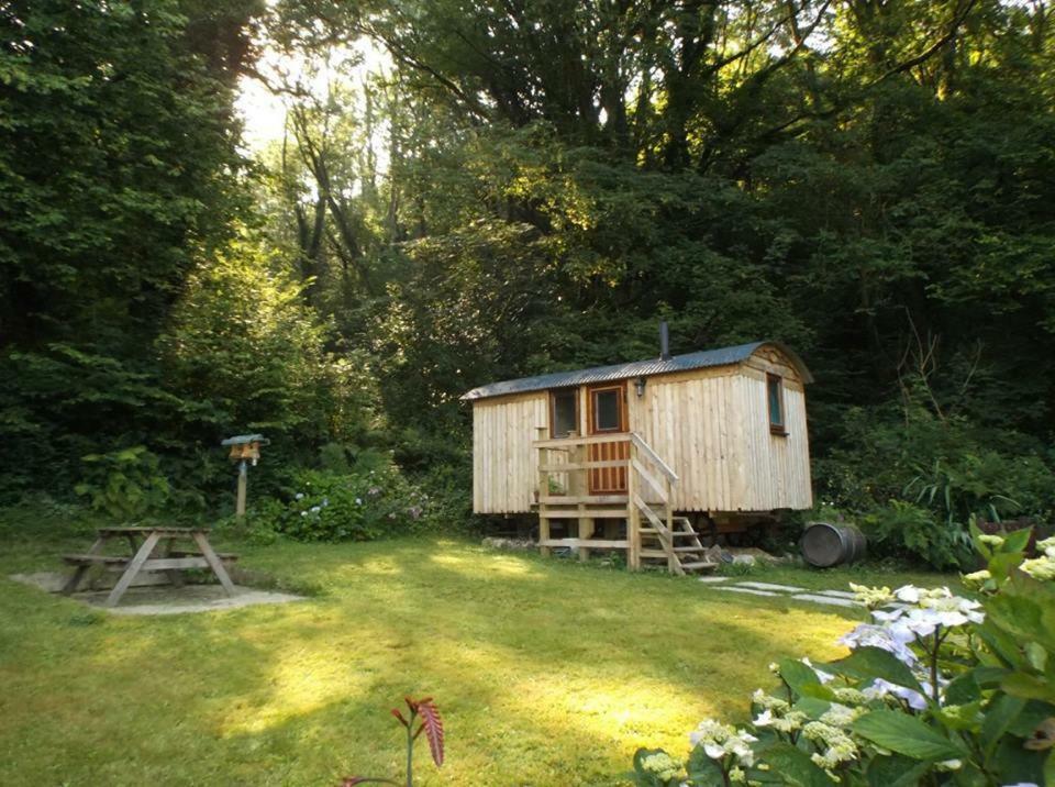 'Morris' The Shepherd'S Hut With Woodland Hot Tub Carmarthen Exterior foto