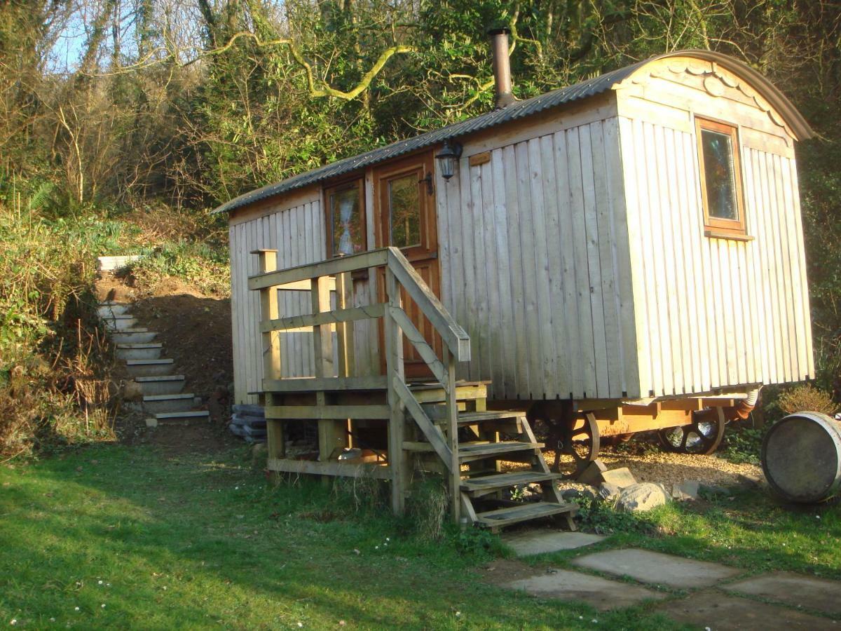 'Morris' The Shepherd'S Hut With Woodland Hot Tub Carmarthen Exterior foto